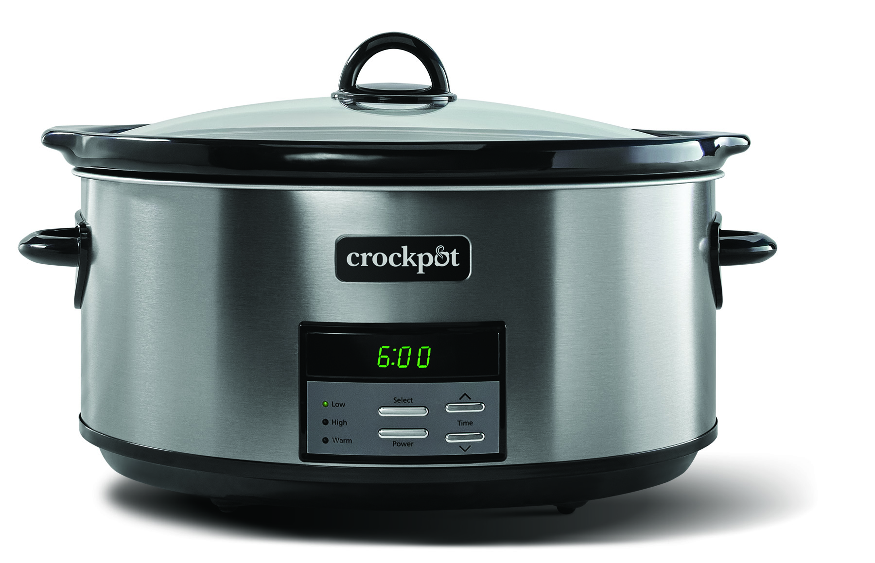 Crock-Pot Programmable 8-Quart Slow Cooker, Black Stainless Collection