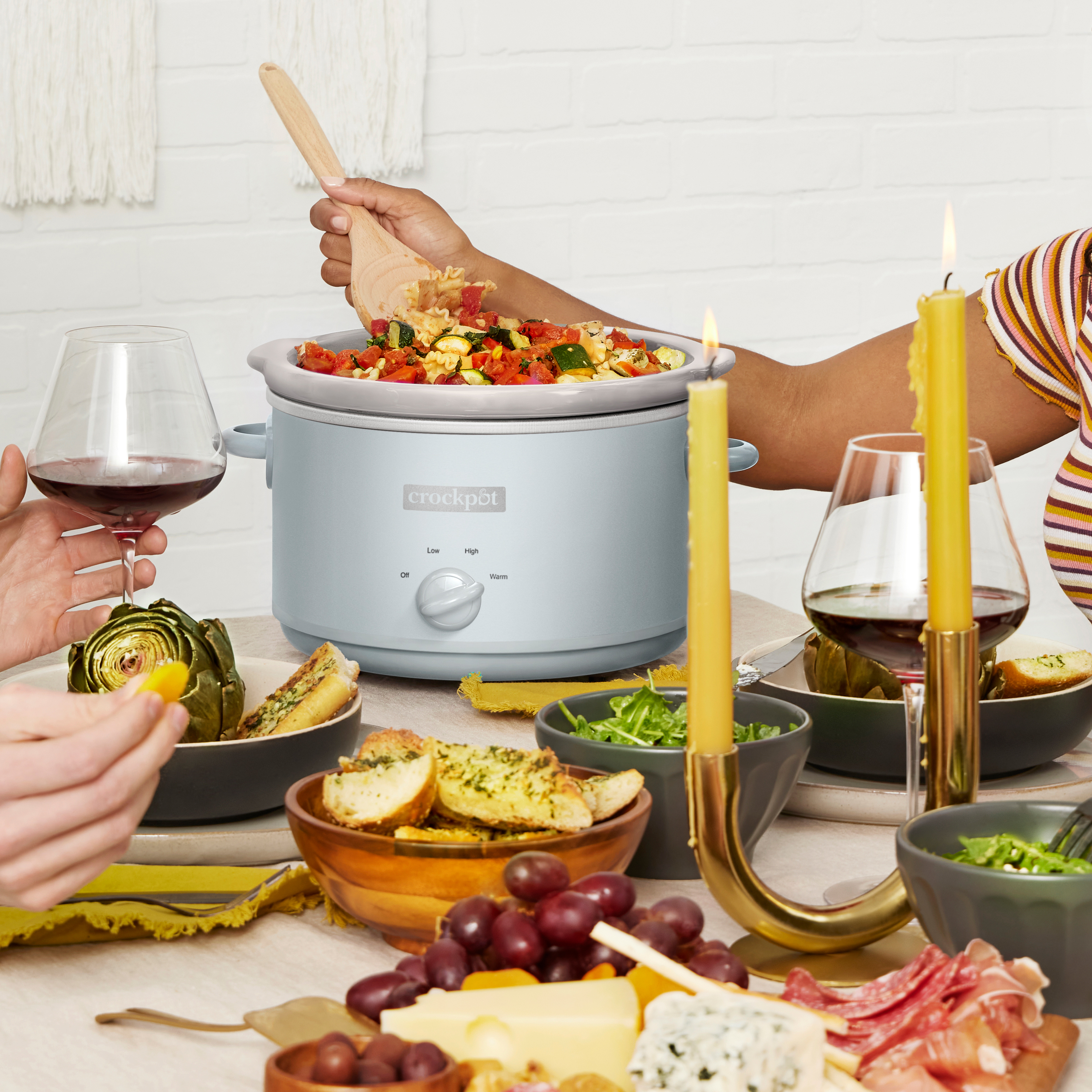 Crock-Pot Manual Design Series 4.5 Quart Slow Cooker, Macaroon Blue - Image 6