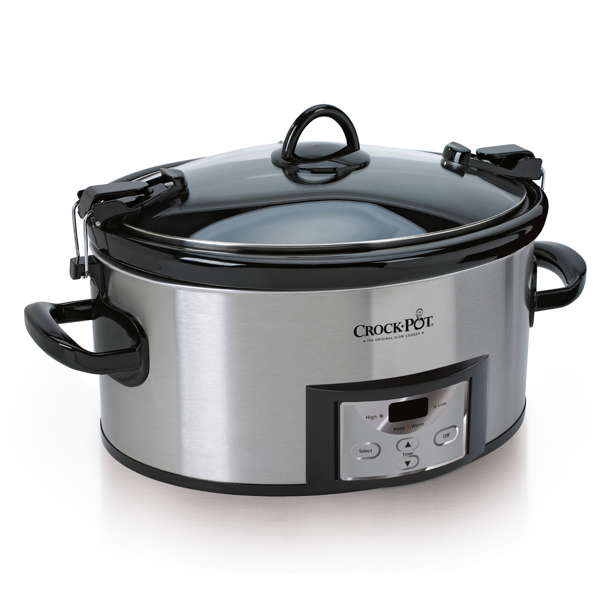 Alternative view of Crock-Pot Programmable 6.0-Quart Cook & Carry Slow Cooker, Stainless Steel