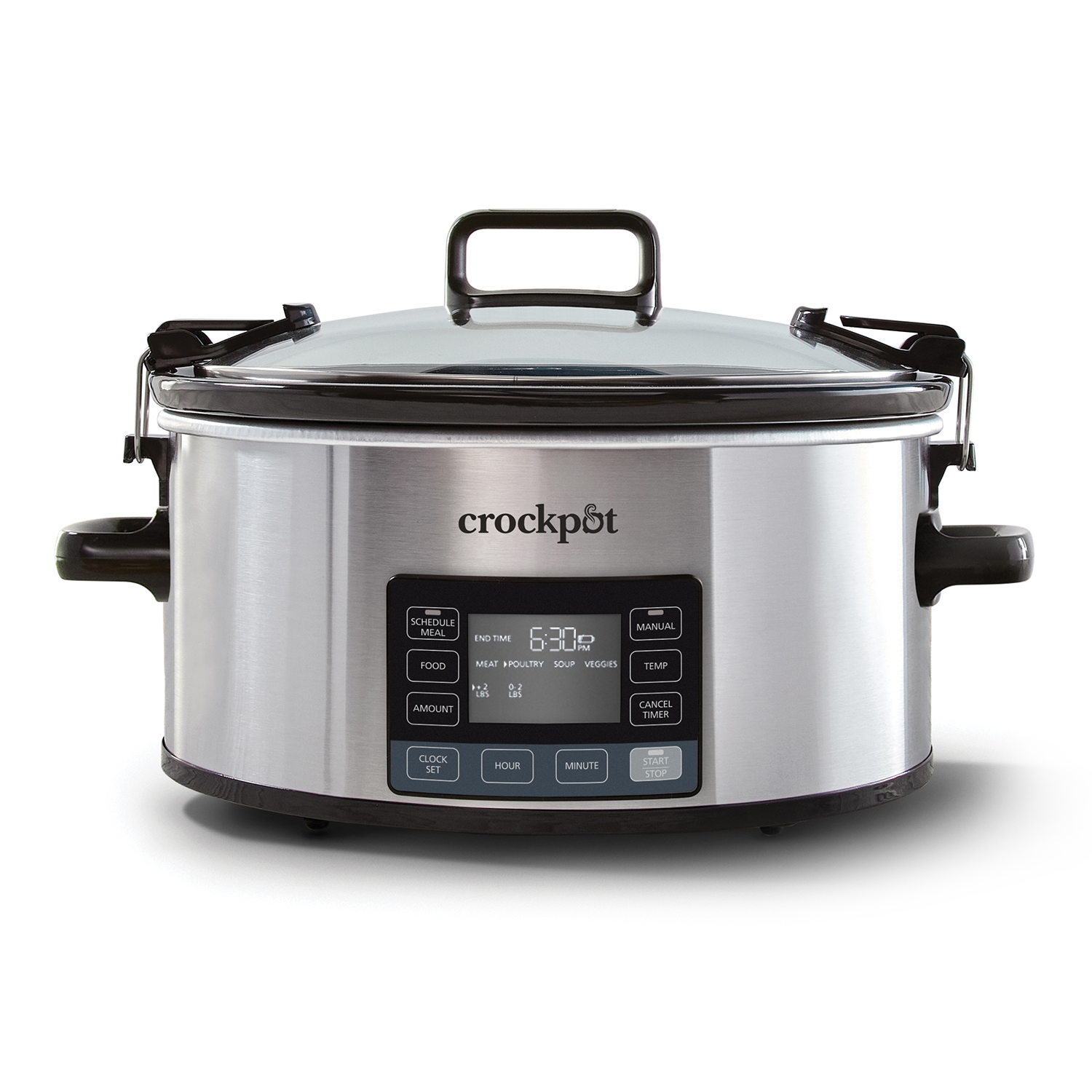 Crock-Pot Programmable 7-Quart MyTime Cook & CarrySlow Cooker, Stainless Steel