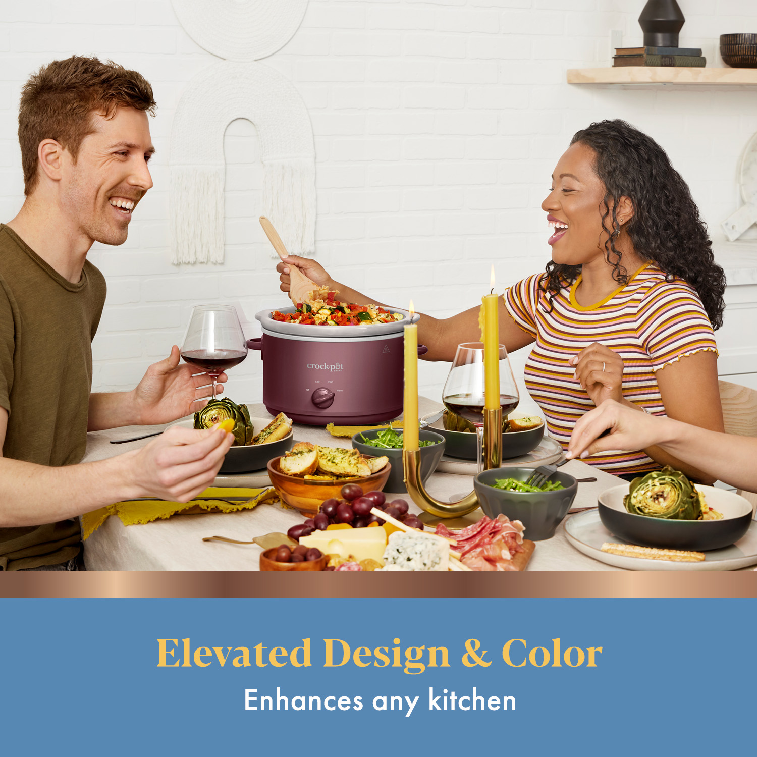 Alternative view of Crock-Pot Design Series 4.5 Qt. Manual Slow Cooker, Lambrusco