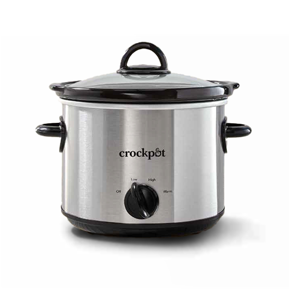 Crock-Pot Manual 3-Quart Slow Cooker, Silver