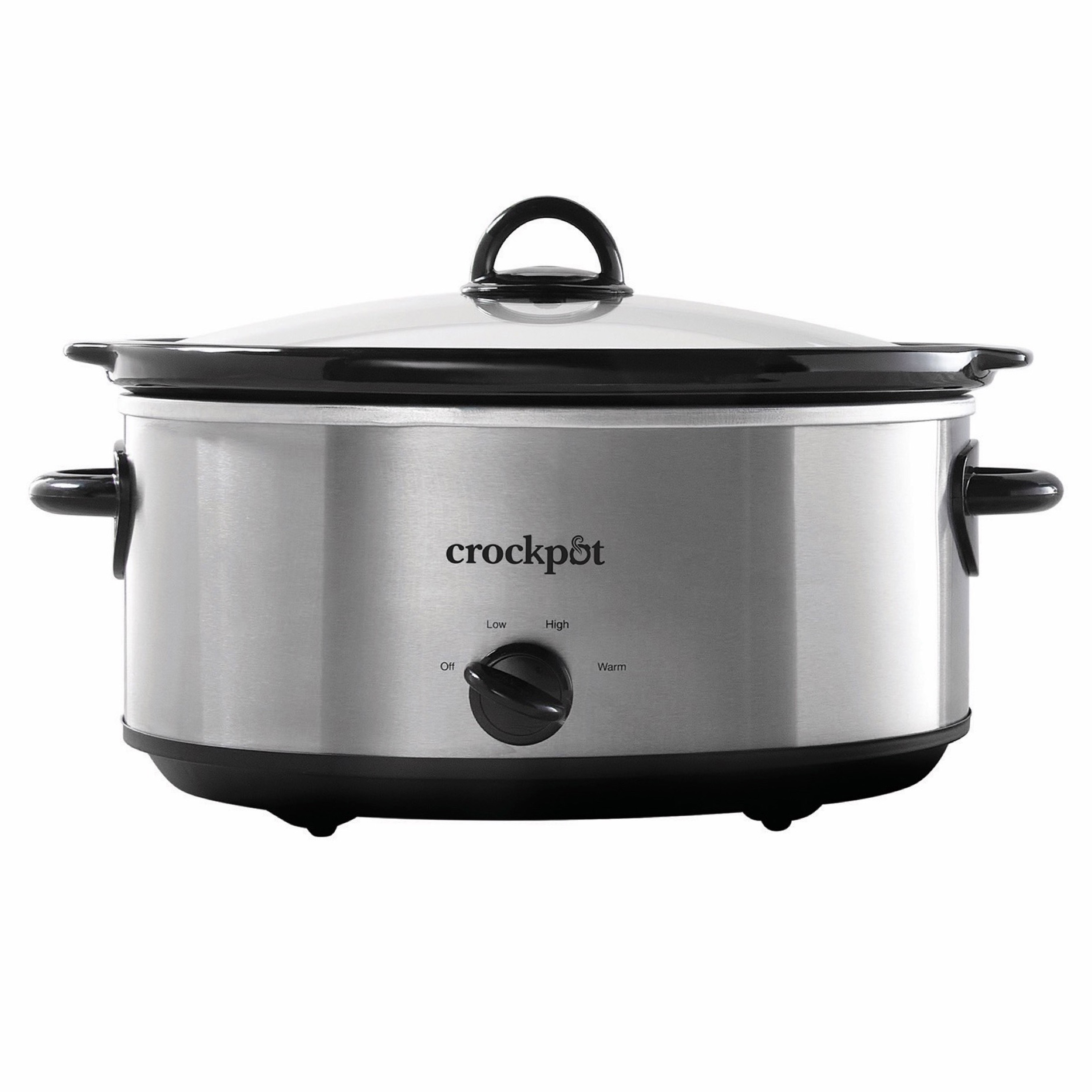 Crock-Pot Manual 7-Quart Slow Cooker, Stainless Steel